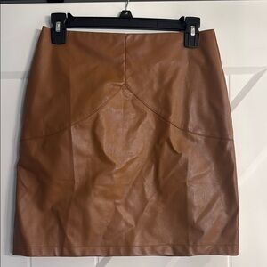 SHEIN Brown Mini Pencil Skirt for Casual Occasions